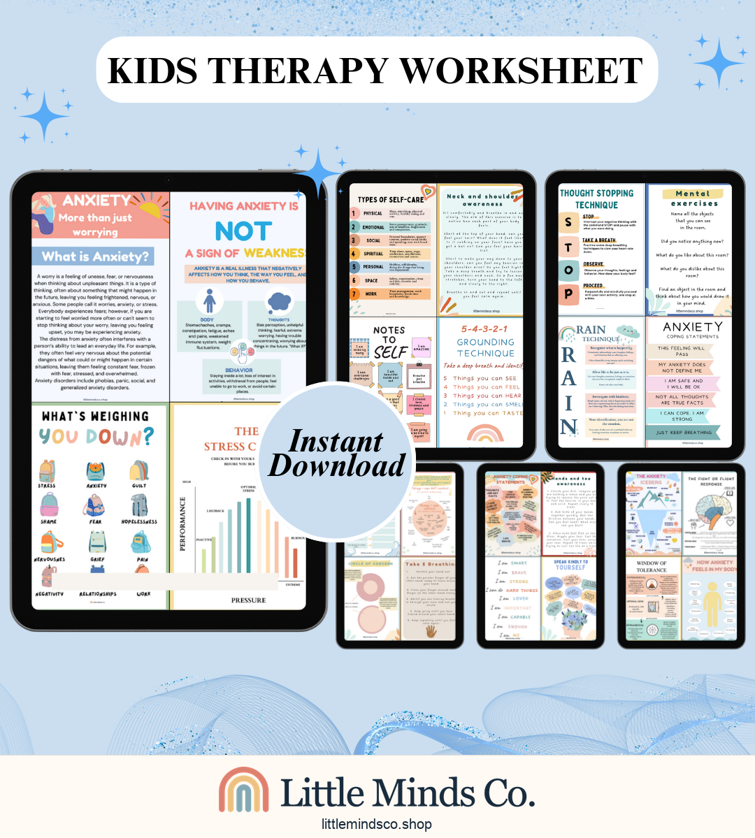 Kids Therapy Worksheets