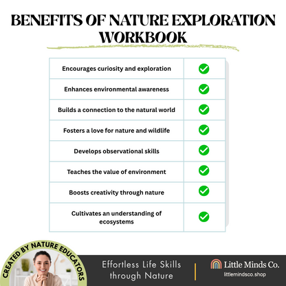 Kids Nature Exploration Workbook