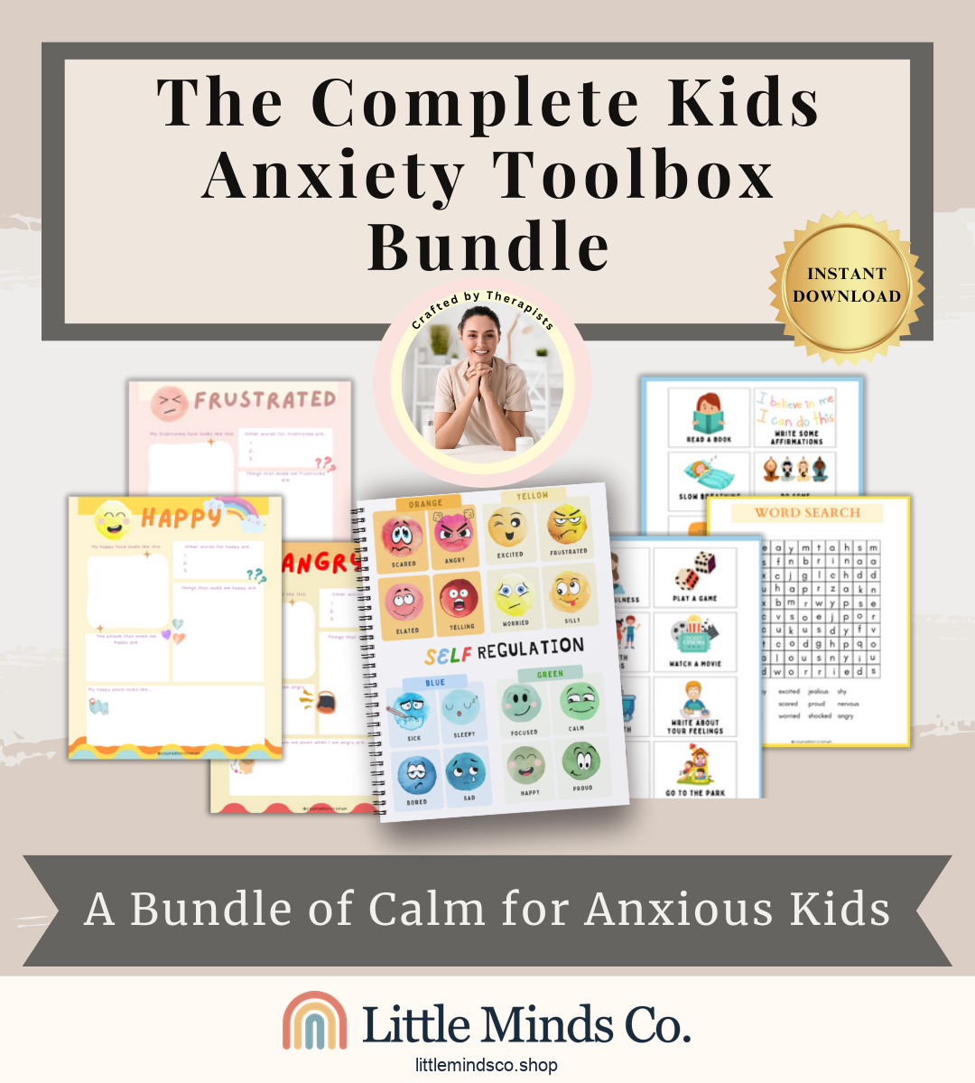 Kids Anxiety Toolbox Bundle (Free Today)