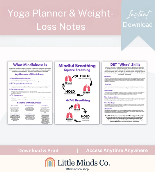 Yoga Planner & Weight-Loss Notes